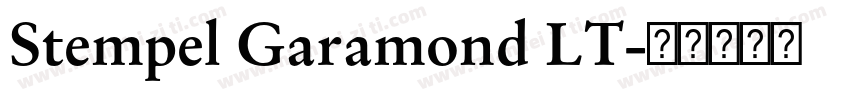 Stempel Garamond LT字体转换